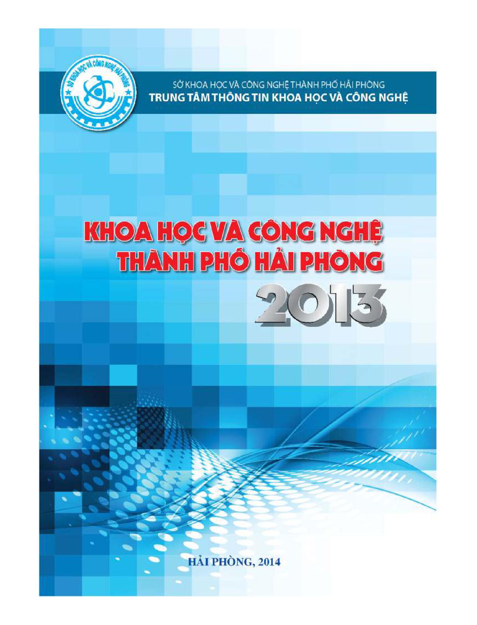 Khoa học và Công nghệ thành phố Hải Phòng 2013